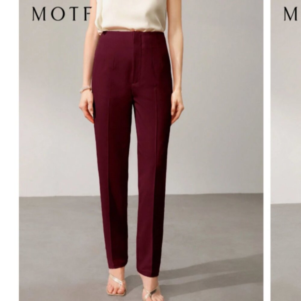 MOTF Dress Pants Formal/Informal wear Burgundy size L Brand New w/tag